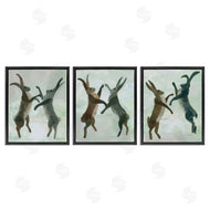 Kay Widdowson | Battling Hares in Neutral Tones