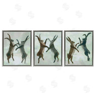 Kay Widdowson | Battling Hares in Neutral Tones