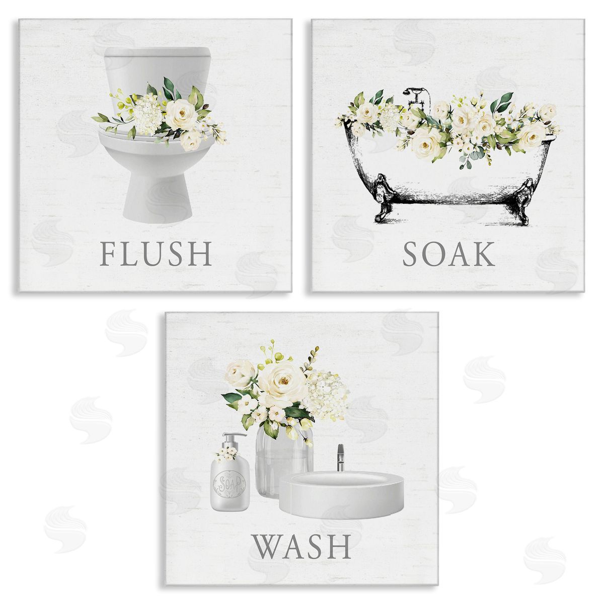 Lettered and Lined | Flush Soak Wash Bathroom Rules