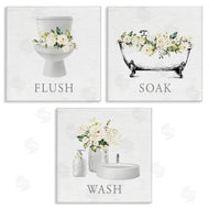 Lettered and Lined | Flush Soak Wash Bathroom Rules