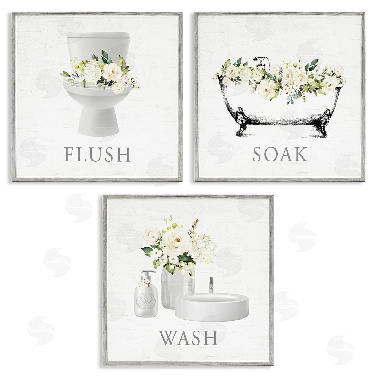 Lettered and Lined | Flush Soak Wash Bathroom Rules
