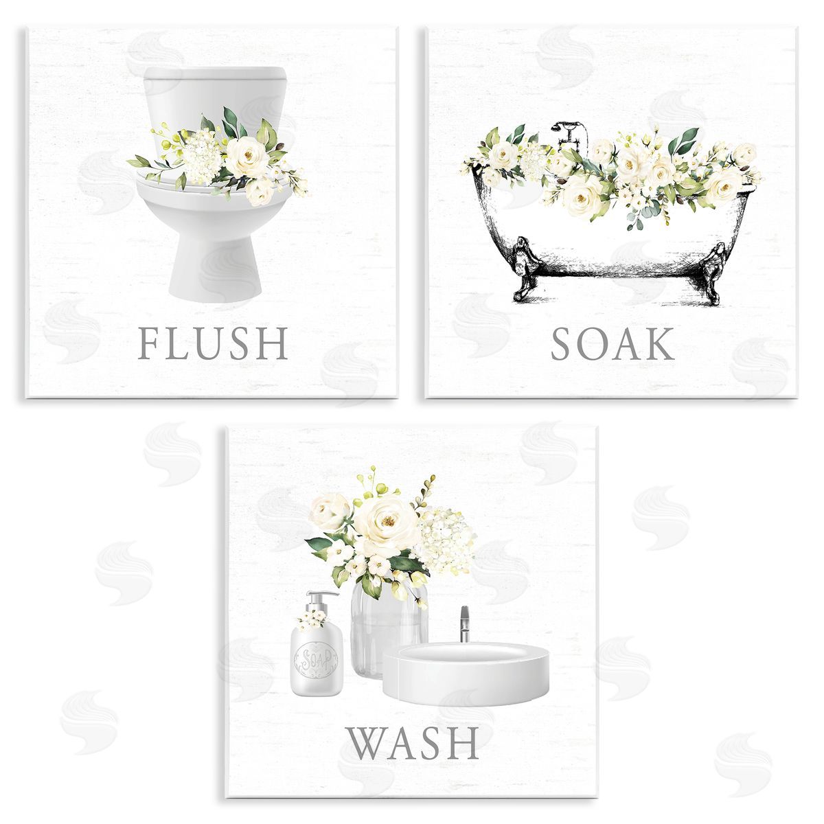 Lettered and Lined | Flush Soak Wash Bathroom Rules