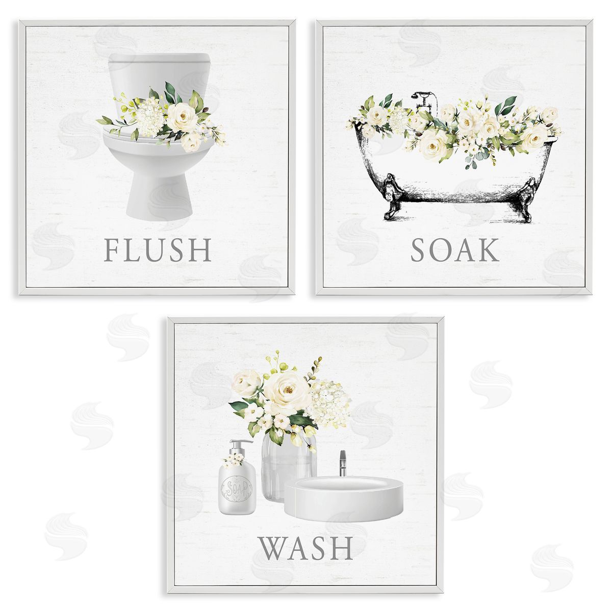 Lettered and Lined | Flush Soak Wash Bathroom Rules