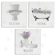 Lettered and Lined | Bathroom Rules with Lavender