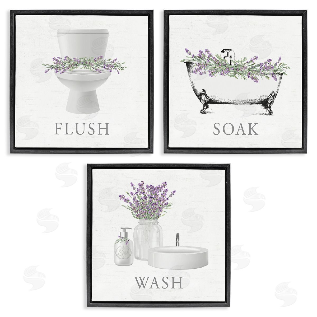 Lettered and Lined | Bathroom Rules with Lavender