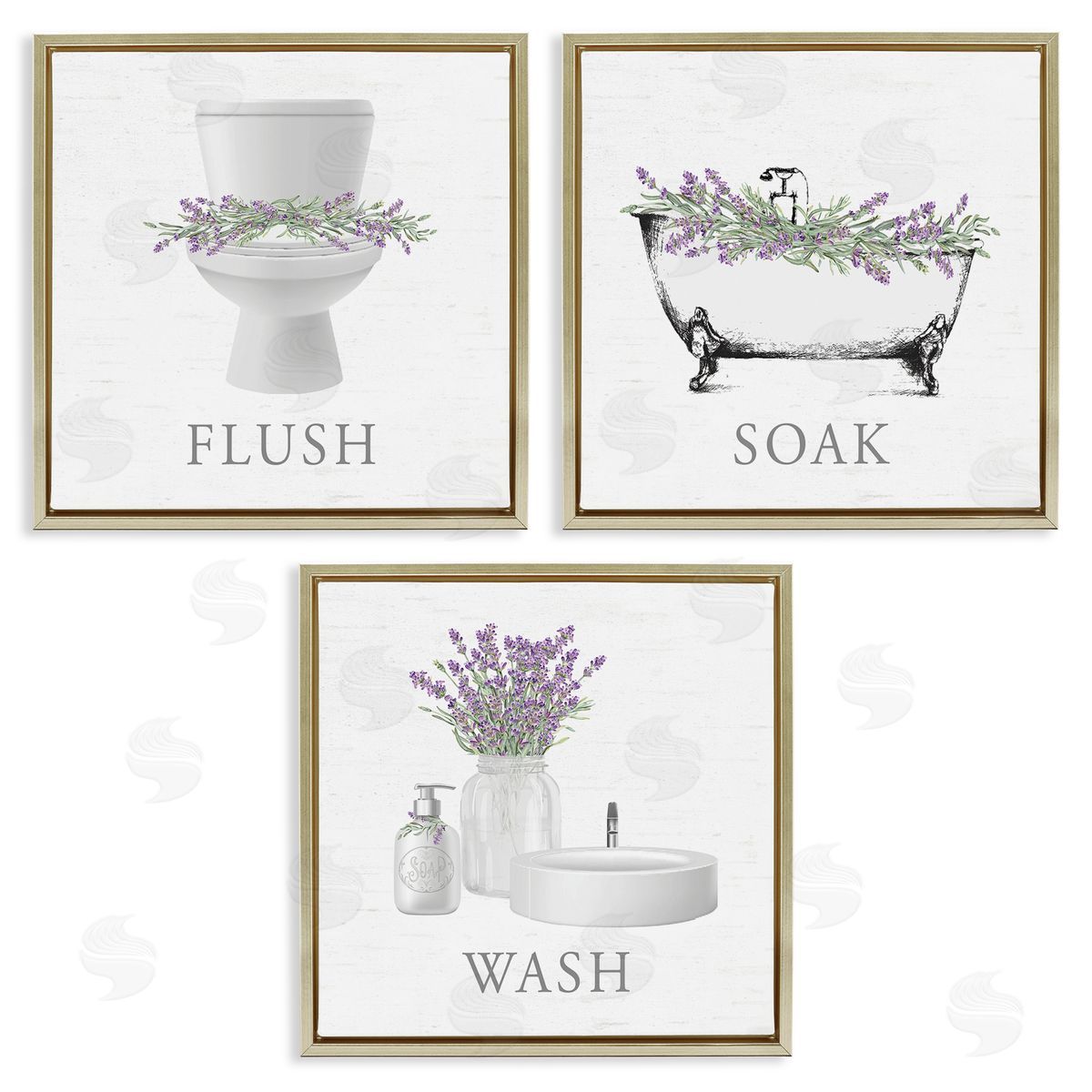 Lettered and Lined | Bathroom Rules with Lavender