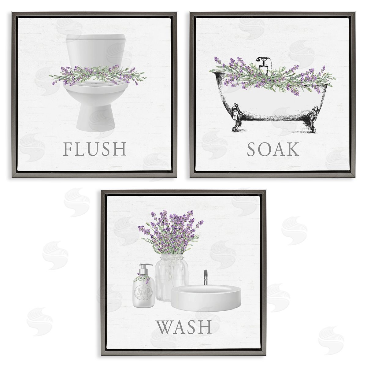 Lettered and Lined | Bathroom Rules with Lavender