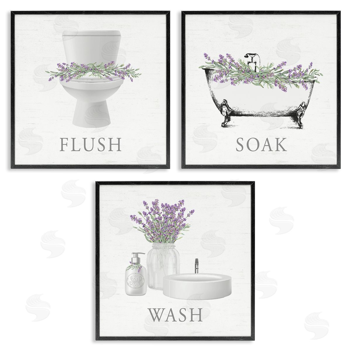 Lettered and Lined | Bathroom Rules with Lavender