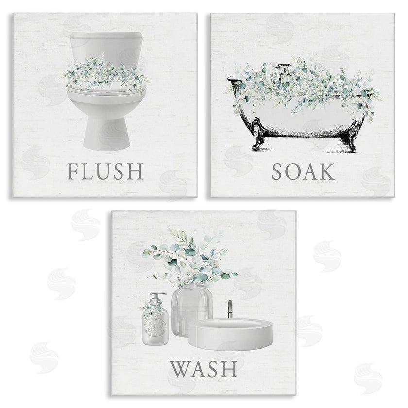 Lettered and Lined | Bathroom Rules with Eucalyptus
