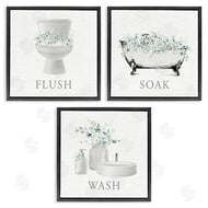 Lettered and Lined | Bathroom Rules with Eucalyptus