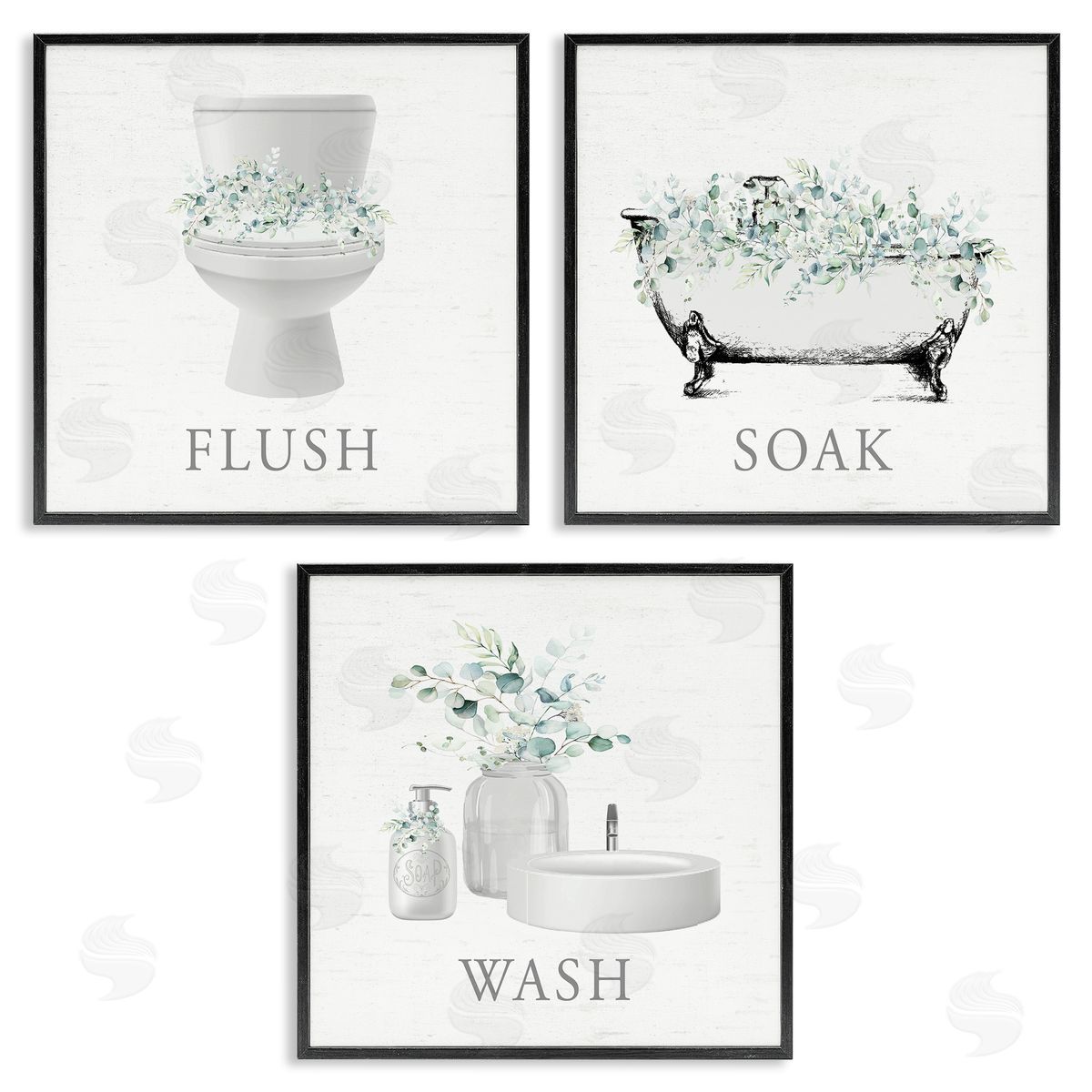 Lettered and Lined | Bathroom Rules with Eucalyptus