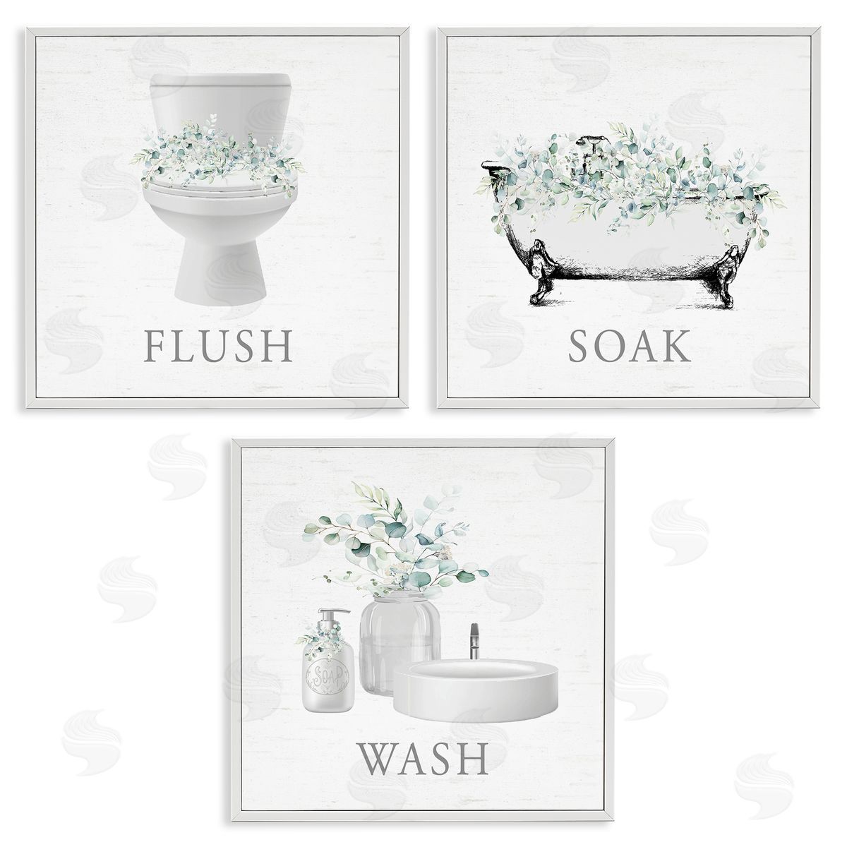 Lettered and Lined | Bathroom Rules with Eucalyptus