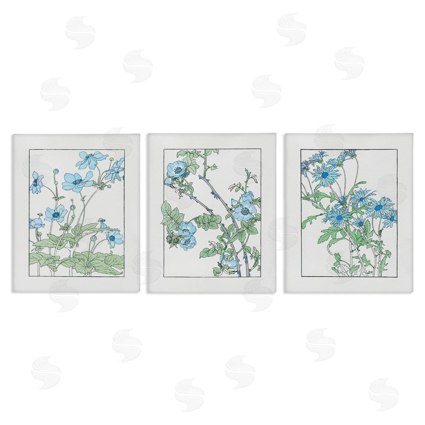 CAD Designs | Wild Blooms with Detailed Outlines