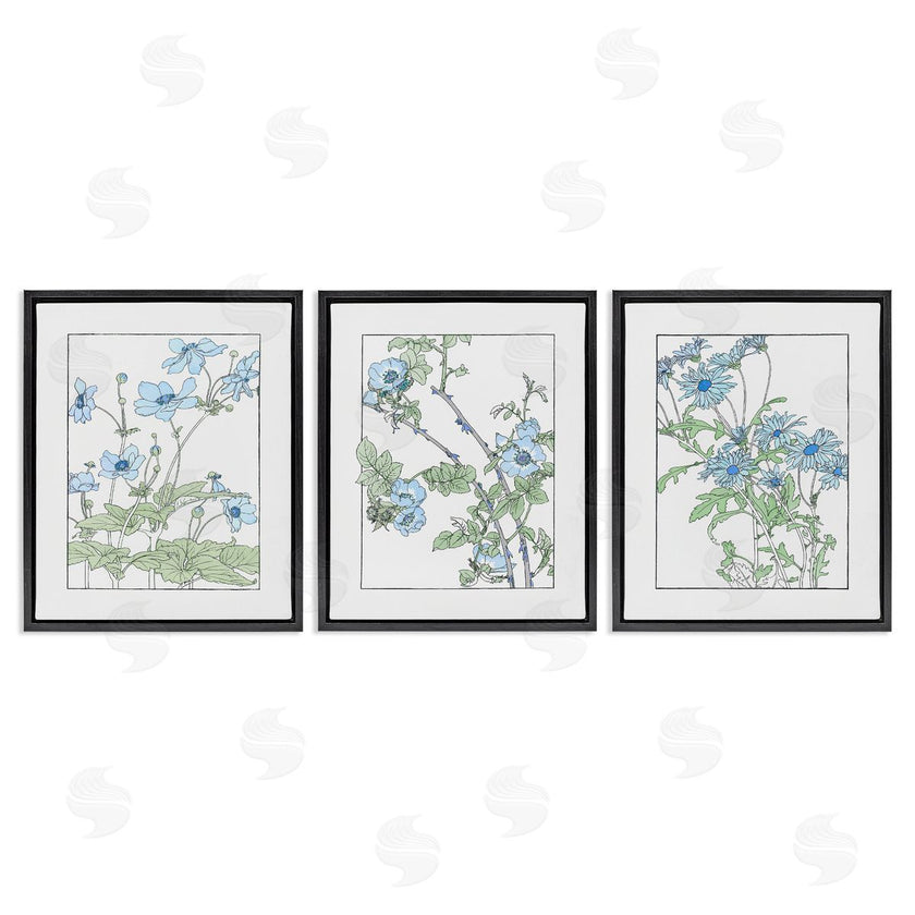 CAD Designs | Wild Blooms with Detailed Outlines