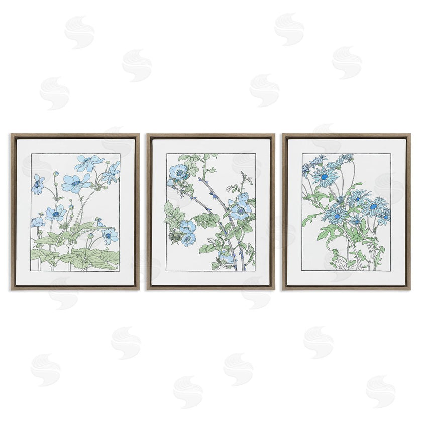 CAD Designs | Wild Blooms with Detailed Outlines