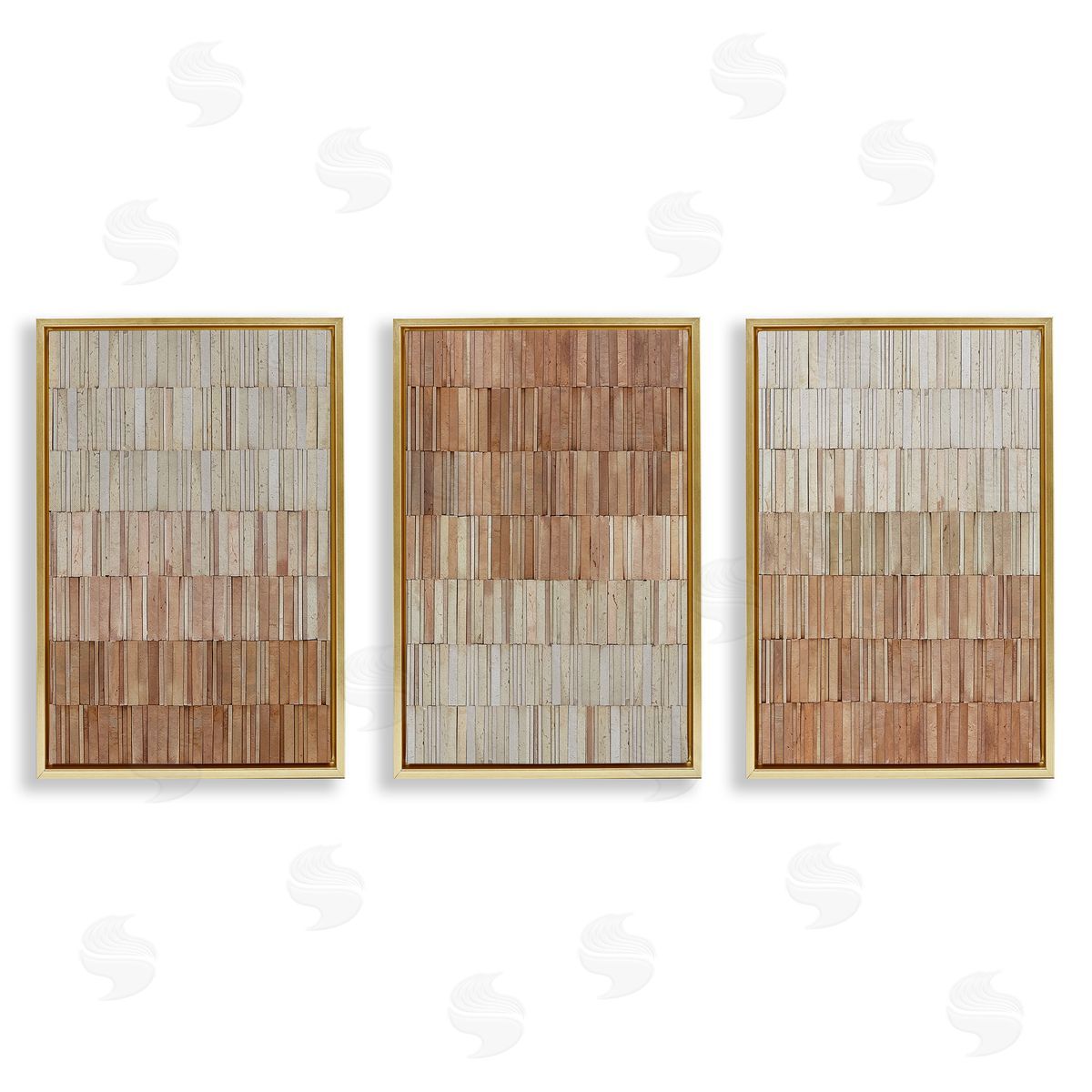Flora Kouta Tiled Terracotta Walls Canvas Wall Art Print