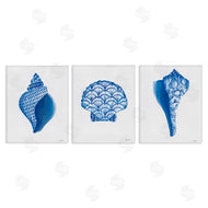 Courtney Prahl | Blue Chinoiserie Seashells