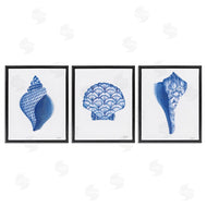 Courtney Prahl | Blue Chinoiserie Seashells
