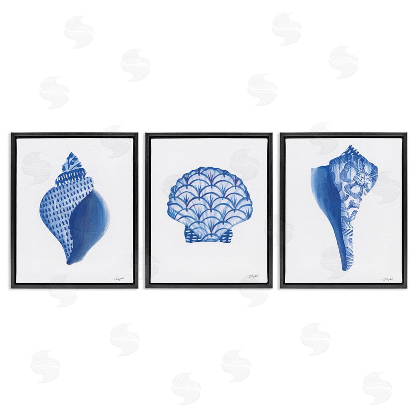 Courtney Prahl | Blue Chinoiserie Seashells