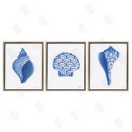 Courtney Prahl | Blue Chinoiserie Seashells