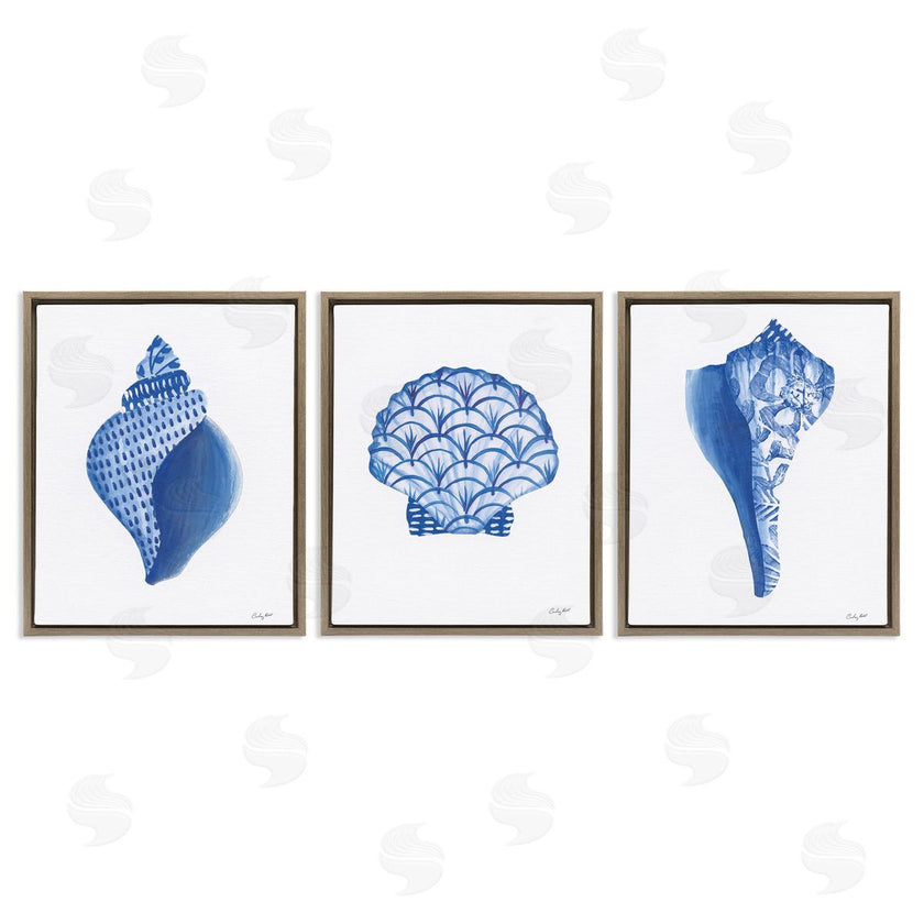 Courtney Prahl | Blue Chinoiserie Seashells