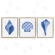 Courtney Prahl | Blue Chinoiserie Seashells