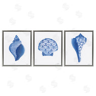 Courtney Prahl | Blue Chinoiserie Seashells