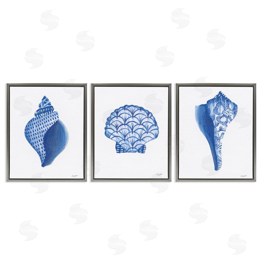 Courtney Prahl | Blue Chinoiserie Seashells