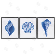 Courtney Prahl | Blue Chinoiserie Seashells