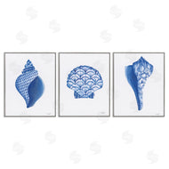 Courtney Prahl | Blue Chinoiserie Seashells