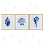 Courtney Prahl | Blue Chinoiserie Seashells
