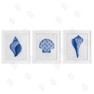 Courtney Prahl | Blue Chinoiserie Seashells