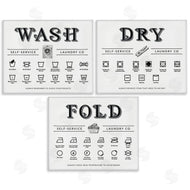 Lettered and Lined | Wash Dry Fold Practical Charts