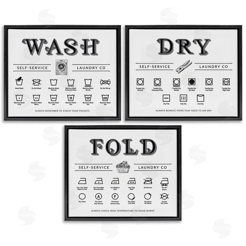 Lettered and Lined | Wash Dry Fold Practical Charts