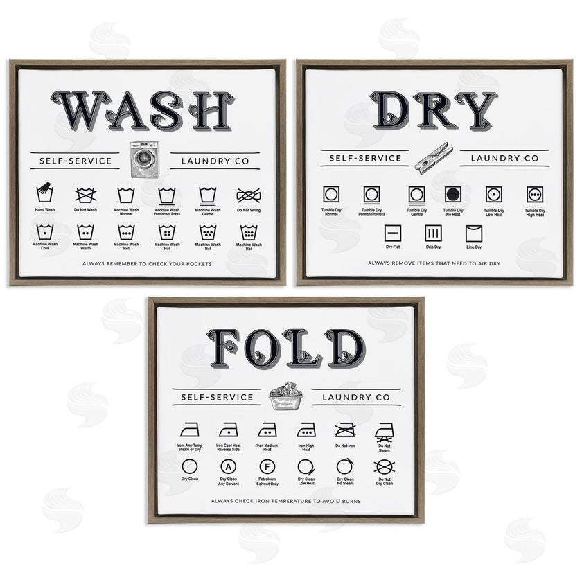 Lettered and Lined | Wash Dry Fold Practical Charts