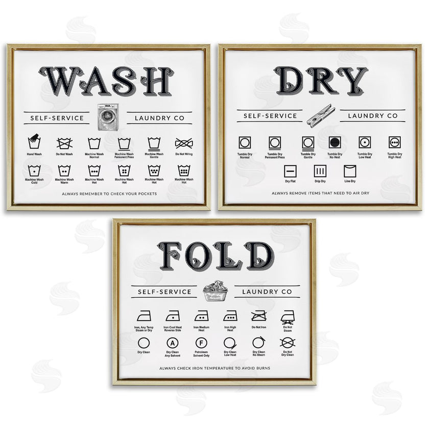 Lettered and Lined | Wash Dry Fold Practical Charts