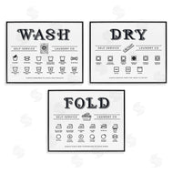 Lettered and Lined | Wash Dry Fold Practical Charts