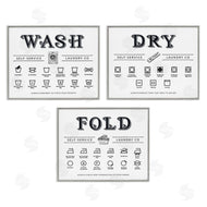Lettered and Lined | Wash Dry Fold Practical Charts