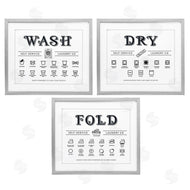 Lettered and Lined | Wash Dry Fold Practical Charts