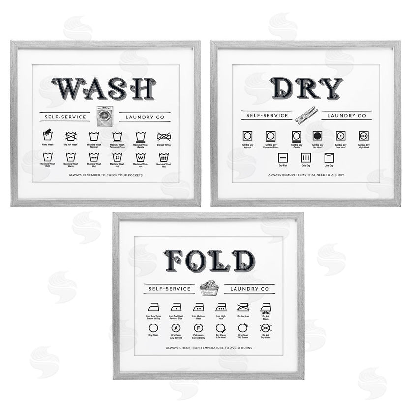 Lettered and Lined | Wash Dry Fold Practical Charts