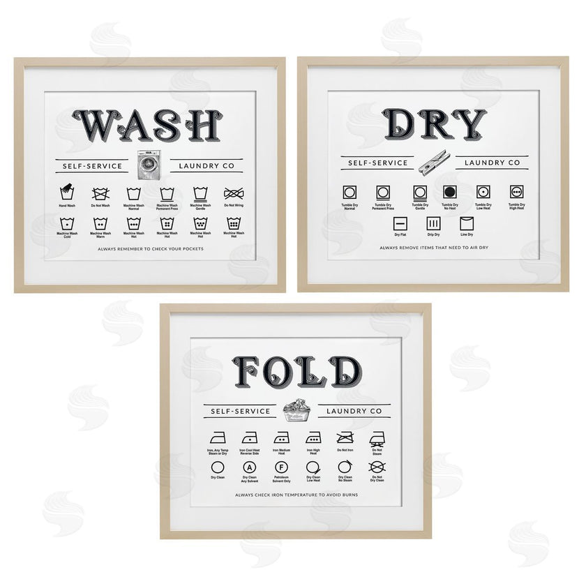 Lettered and Lined | Wash Dry Fold Practical Charts