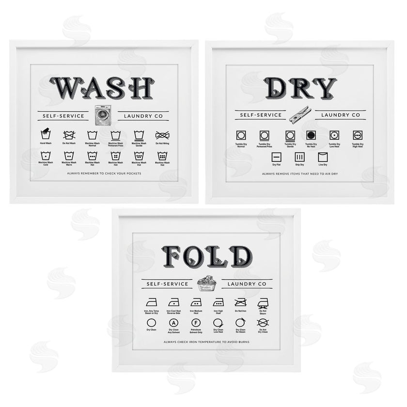 Lettered and Lined | Wash Dry Fold Practical Charts