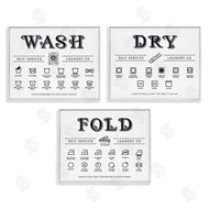 Lettered and Lined | Wash Dry Fold Practical Charts