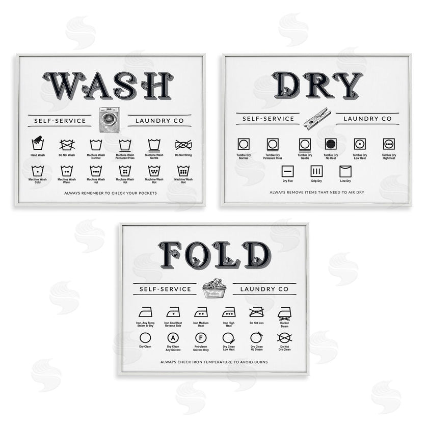 Lettered and Lined | Wash Dry Fold Practical Charts