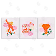 Dina Riddle | Safari Jungle Animal Trio
