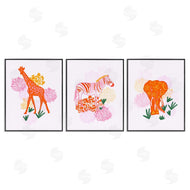 Dina Riddle | Safari Jungle Animal Trio