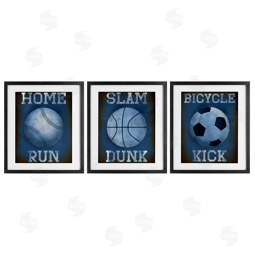 Marcus Prime Sports Words Inspiring Athlete Black Framed Print Under Glass Set