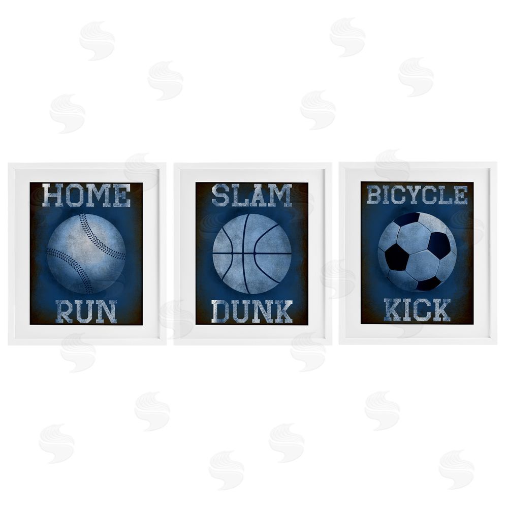 Marcus Prime Sports Words Inspiring Athlete White Framed Print Under Glass Set