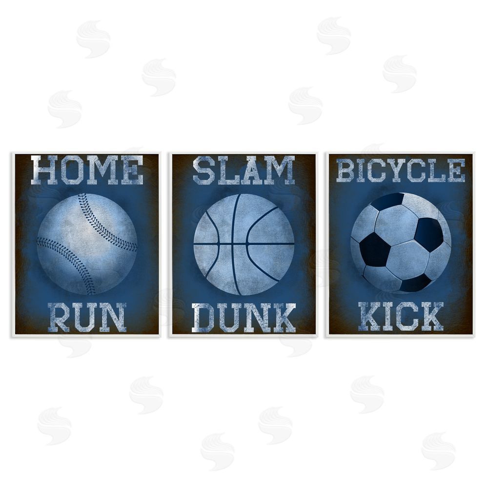 Marcus Prime Sports Words Inspiring Athlete White Frame Giclee Art Set