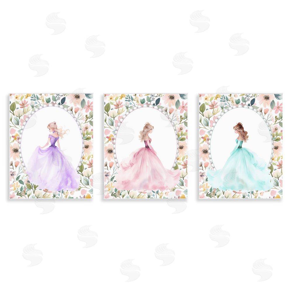 Christine Simpson Art Princess Love Pearls & Florals Wall Plaque Art Print